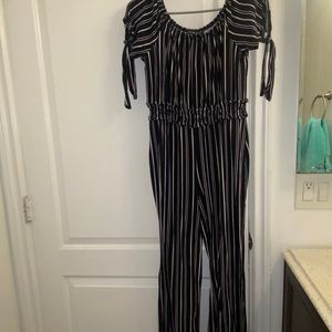 Black and white romper